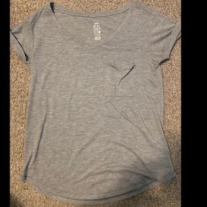 Aerie real soft gray pocket tee - size S